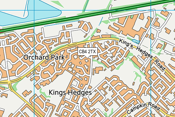 CB4 2TX map - OS VectorMap District (Ordnance Survey) CB4 2TX map - OS VectorMap District (Ordnance Survey)