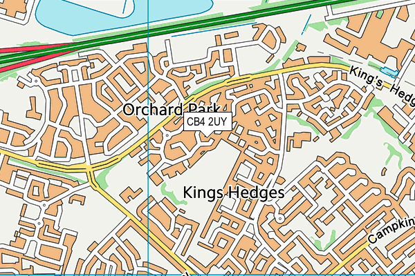 CB4 2UY map - OS VectorMap District (Ordnance Survey) CB4 2UY map - OS VectorMap District (Ordnance Survey)