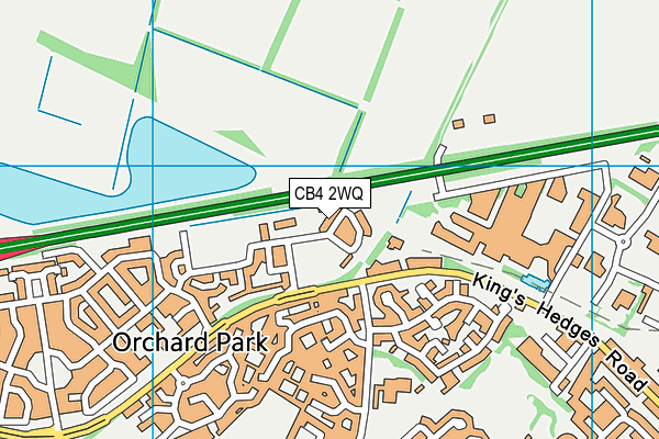 CB4 2WQ map - OS VectorMap District (Ordnance Survey) CB4 2WQ map - OS VectorMap District (Ordnance Survey)