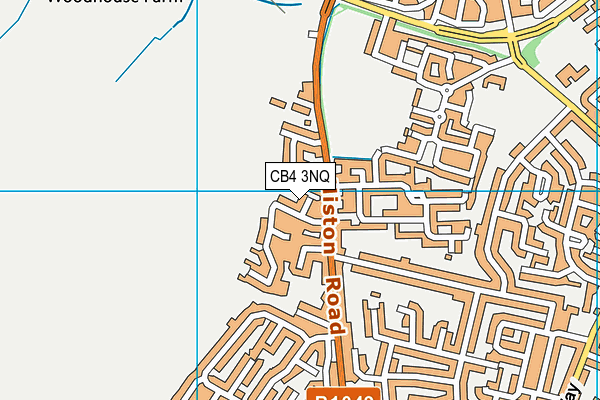 CB4 3NQ map - OS VectorMap District (Ordnance Survey) CB4 3NQ map - OS VectorMap District (Ordnance Survey)