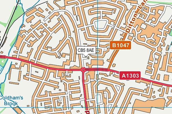 CB5 8AE map - OS VectorMap District (Ordnance Survey) CB5 8AE map - OS VectorMap District (Ordnance Survey)