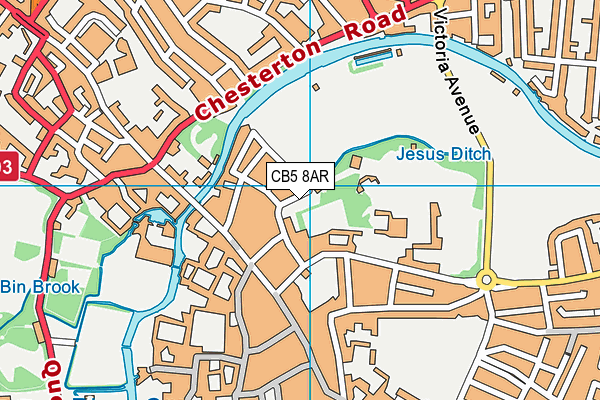CB5 8AR map - OS VectorMap District (Ordnance Survey)