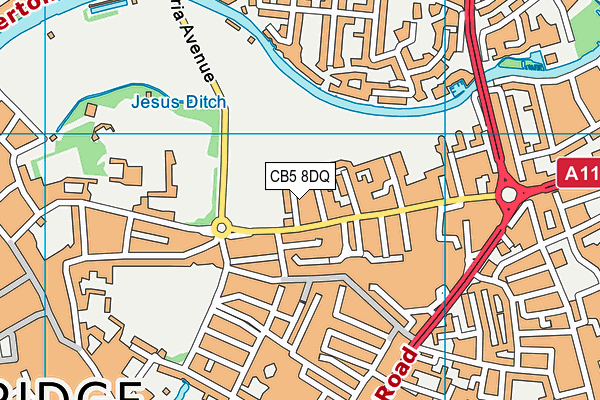 CB5 8DQ map - OS VectorMap District (Ordnance Survey) CB5 8DQ map - OS VectorMap District (Ordnance Survey)