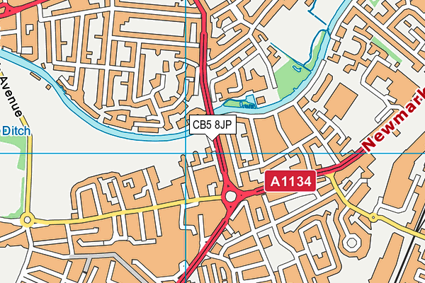 CB5 8JP map - OS VectorMap District (Ordnance Survey) CB5 8JP map - OS VectorMap District (Ordnance Survey)