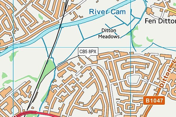 CB5 8PX map - OS VectorMap District (Ordnance Survey) CB5 8PX map - OS VectorMap District (Ordnance Survey)