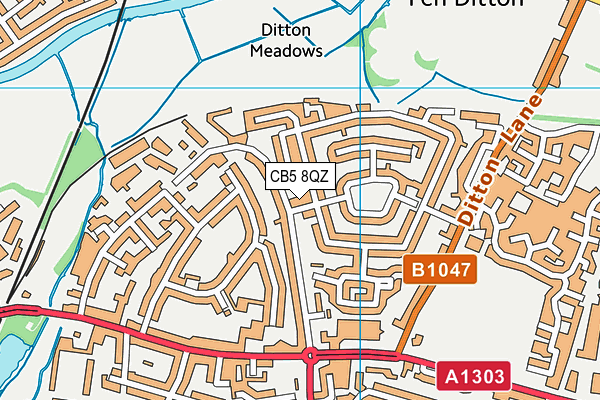CB5 8QZ map - OS VectorMap District (Ordnance Survey) CB5 8QZ map - OS VectorMap District (Ordnance Survey)