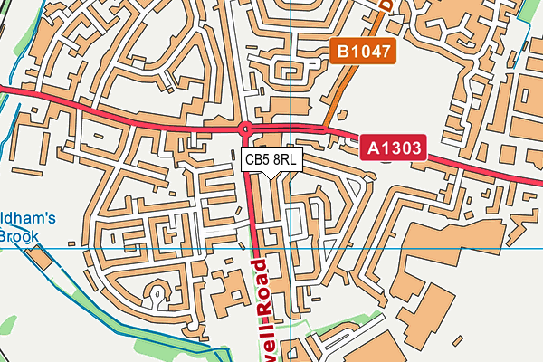 CB5 8RL map - OS VectorMap District (Ordnance Survey) CB5 8RL map - OS VectorMap District (Ordnance Survey)