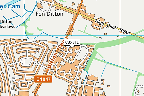 CB5 8TL map - OS VectorMap District (Ordnance Survey) CB5 8TL map - OS VectorMap District (Ordnance Survey)