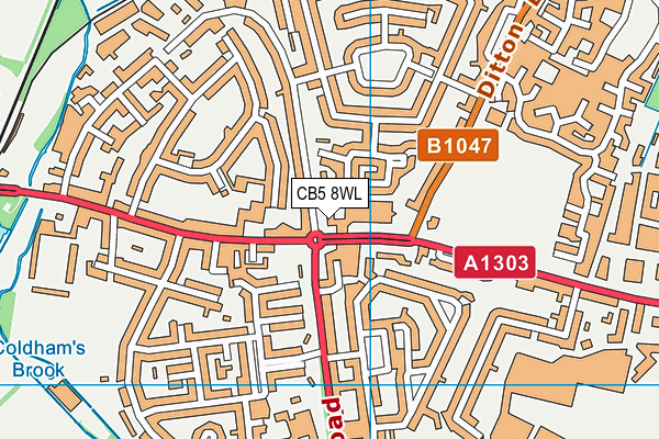 CB5 8WL map - OS VectorMap District (Ordnance Survey) CB5 8WL map - OS VectorMap District (Ordnance Survey)