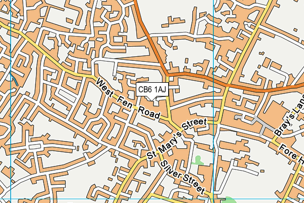 CB6 1AJ map - OS VectorMap District (Ordnance Survey) CB6 1AJ map - OS VectorMap District (Ordnance Survey)