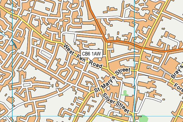 CB6 1AW map - OS VectorMap District (Ordnance Survey) CB6 1AW map - OS VectorMap District (Ordnance Survey)