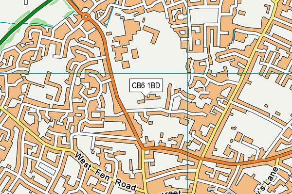 CB6 1BD map - OS VectorMap District (Ordnance Survey) CB6 1BD map - OS VectorMap District (Ordnance Survey)