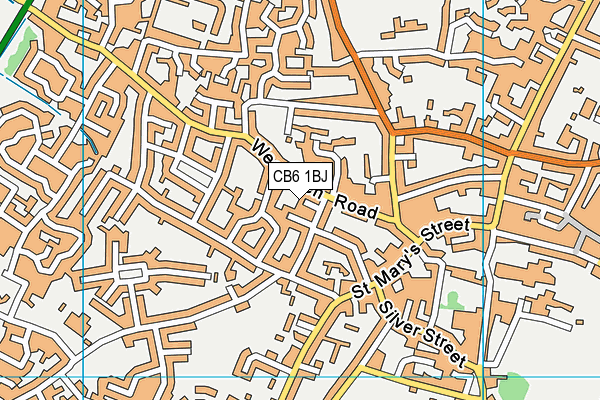 CB6 1BJ map - OS VectorMap District (Ordnance Survey) CB6 1BJ map - OS VectorMap District (Ordnance Survey)