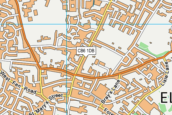 CB6 1DB map - OS VectorMap District (Ordnance Survey) CB6 1DB map - OS VectorMap District (Ordnance Survey)