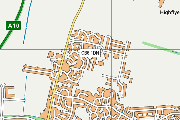 CB6 1DN map - OS VectorMap District (Ordnance Survey) CB6 1DN map - OS VectorMap District (Ordnance Survey)