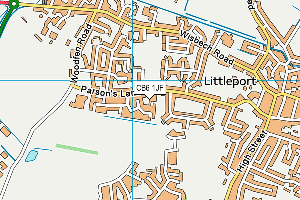 CB6 1JF map - OS VectorMap District (Ordnance Survey) CB6 1JF map - OS VectorMap District (Ordnance Survey)
