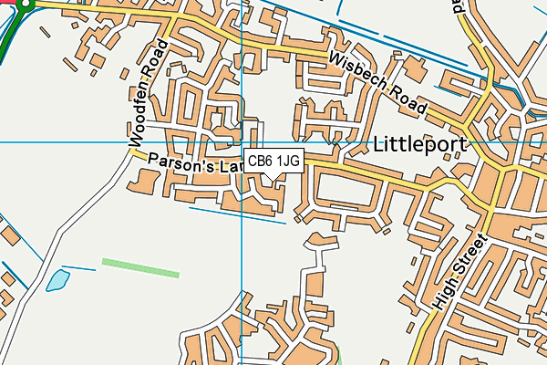 CB6 1JG map - OS VectorMap District (Ordnance Survey) CB6 1JG map - OS VectorMap District (Ordnance Survey)