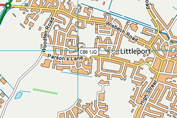 CB6 1JQ map - OS VectorMap District (Ordnance Survey) CB6 1JQ map - OS VectorMap District (Ordnance Survey)