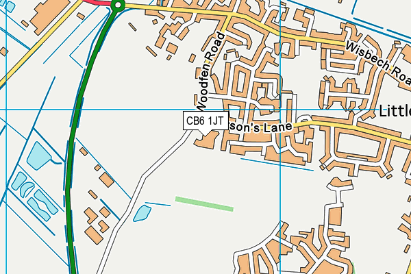 CB6 1JT map - OS VectorMap District (Ordnance Survey) CB6 1JT map - OS VectorMap District (Ordnance Survey)