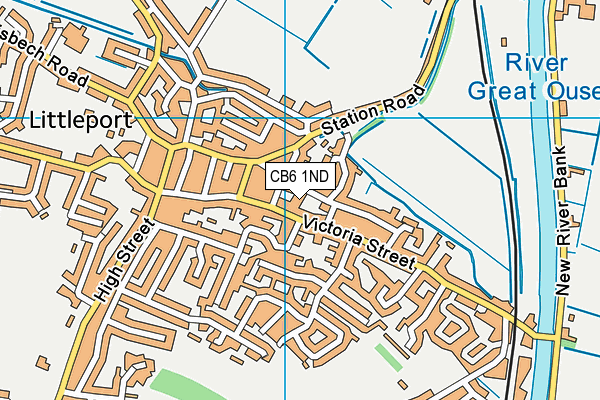 CB6 1ND map - OS VectorMap District (Ordnance Survey) CB6 1ND map - OS VectorMap District (Ordnance Survey)