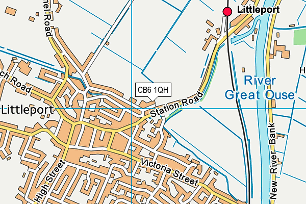 CB6 1QH map - OS VectorMap District (Ordnance Survey) CB6 1QH map - OS VectorMap District (Ordnance Survey)
