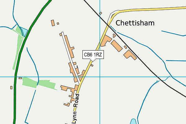 CB6 1RZ map - OS VectorMap District (Ordnance Survey) CB6 1RZ map - OS VectorMap District (Ordnance Survey)