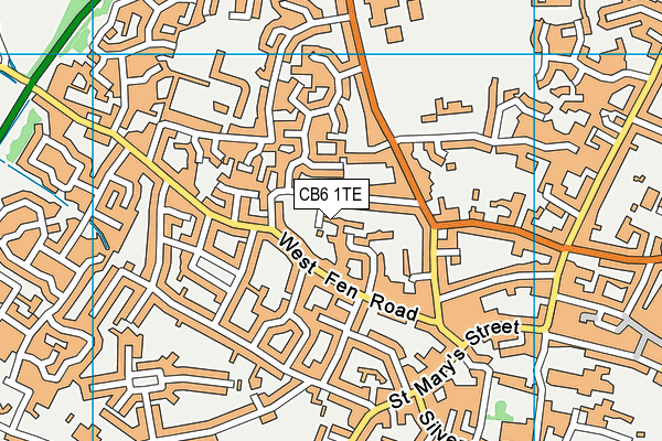 CB6 1TE map - OS VectorMap District (Ordnance Survey) CB6 1TE map - OS VectorMap District (Ordnance Survey)