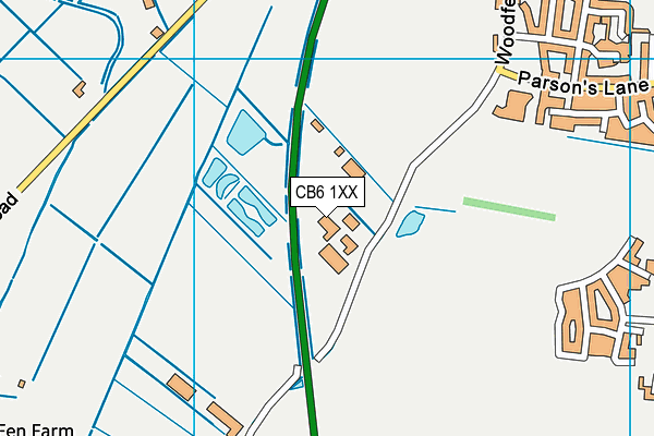 CB6 1XX map - OS VectorMap District (Ordnance Survey) CB6 1XX map - OS VectorMap District (Ordnance Survey)