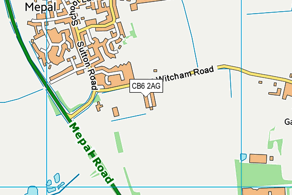 CB6 2AG map - OS VectorMap District (Ordnance Survey) CB6 2AG map - OS VectorMap District (Ordnance Survey)