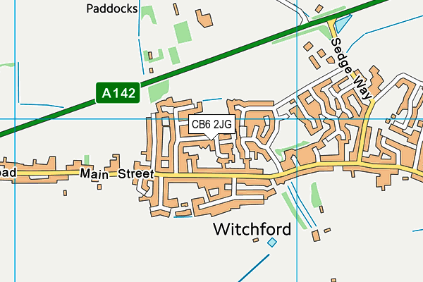 CB6 2JG map - OS VectorMap District (Ordnance Survey) CB6 2JG map - OS VectorMap District (Ordnance Survey)