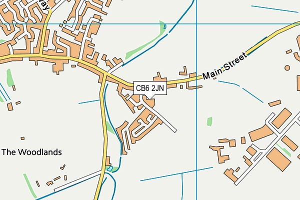 CB6 2JN map - OS VectorMap District (Ordnance Survey) CB6 2JN map - OS VectorMap District (Ordnance Survey)