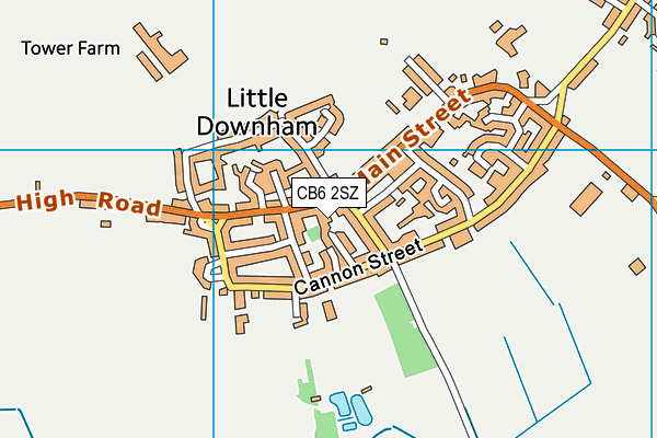 CB6 2SZ map - OS VectorMap District (Ordnance Survey) CB6 2SZ map - OS VectorMap District (Ordnance Survey)