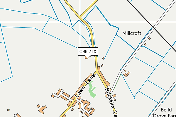 CB6 2TX map - OS VectorMap District (Ordnance Survey) CB6 2TX map - OS VectorMap District (Ordnance Survey)