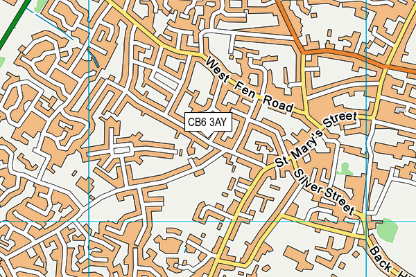 CB6 3AY map - OS VectorMap District (Ordnance Survey) CB6 3AY map - OS VectorMap District (Ordnance Survey)