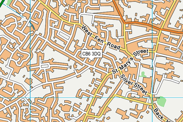 CB6 3DQ map - OS VectorMap District (Ordnance Survey) CB6 3DQ map - OS VectorMap District (Ordnance Survey)