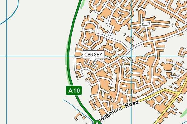 CB6 3EY map - OS VectorMap District (Ordnance Survey) CB6 3EY map - OS VectorMap District (Ordnance Survey)