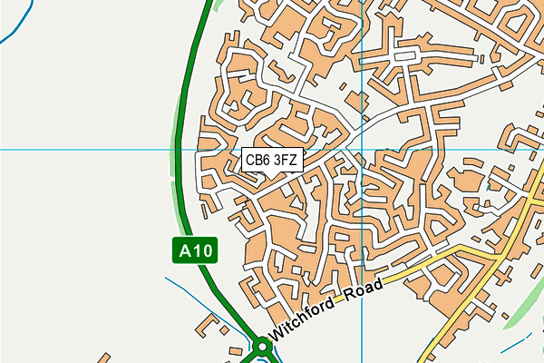 CB6 3FZ map - OS VectorMap District (Ordnance Survey) CB6 3FZ map - OS VectorMap District (Ordnance Survey)