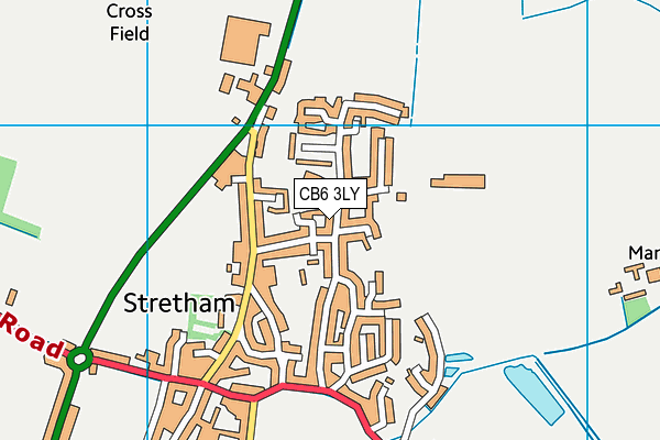 CB6 3LY map - OS VectorMap District (Ordnance Survey) CB6 3LY map - OS VectorMap District (Ordnance Survey)
