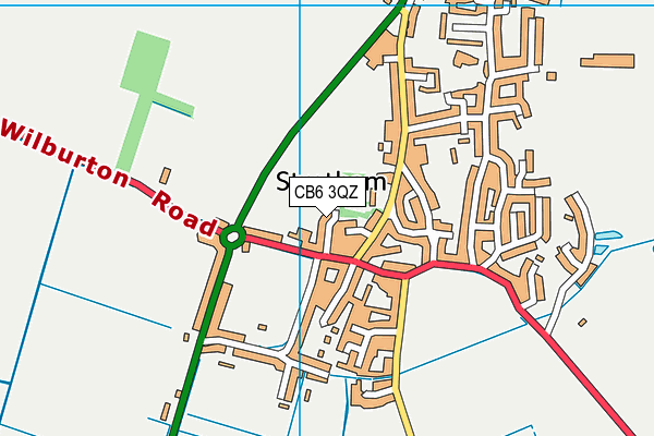 CB6 3QZ map - OS VectorMap District (Ordnance Survey) CB6 3QZ map - OS VectorMap District (Ordnance Survey)