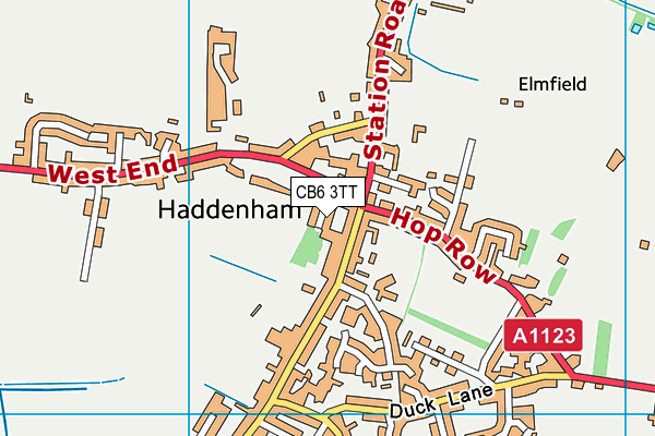 CB6 3TT map - OS VectorMap District (Ordnance Survey) CB6 3TT map - OS VectorMap District (Ordnance Survey)