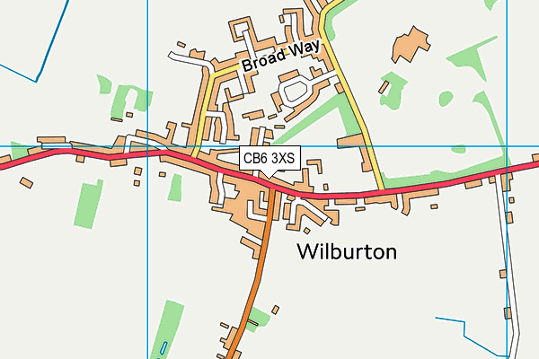 CB6 3XS map - OS VectorMap District (Ordnance Survey) CB6 3XS map - OS VectorMap District (Ordnance Survey)