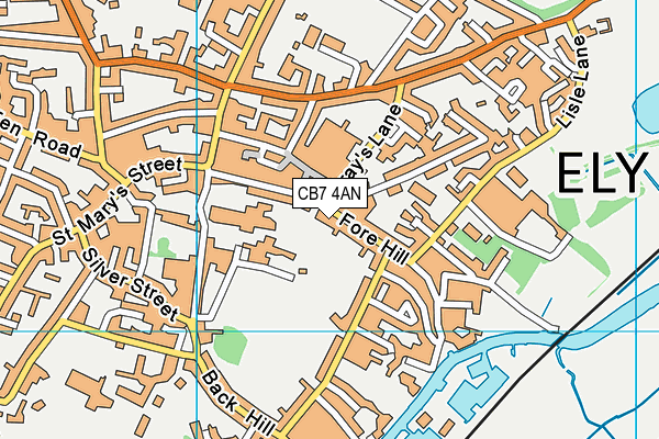CB7 4AN map - OS VectorMap District (Ordnance Survey) CB7 4AN map - OS VectorMap District (Ordnance Survey)