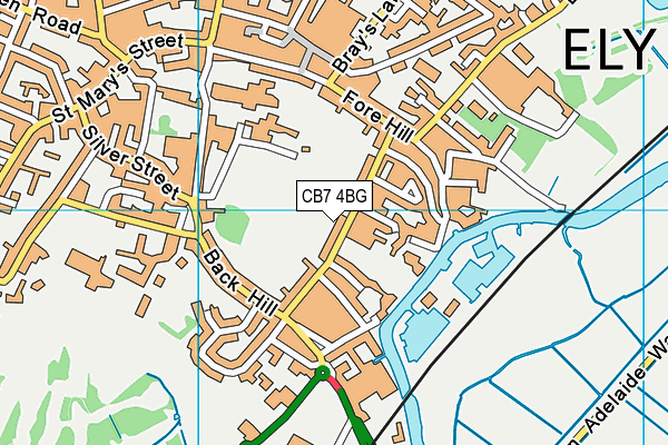 CB7 4BG map - OS VectorMap District (Ordnance Survey) CB7 4BG map - OS VectorMap District (Ordnance Survey)