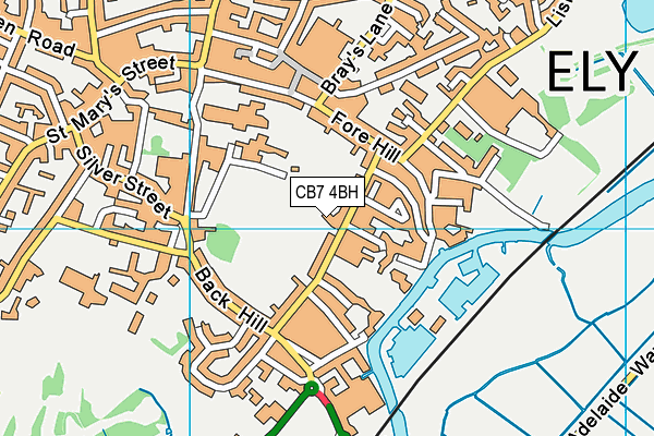 CB7 4BH map - OS VectorMap District (Ordnance Survey) CB7 4BH map - OS VectorMap District (Ordnance Survey)