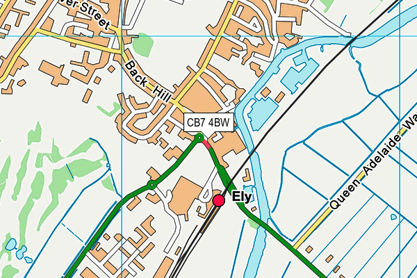 CB7 4BW map - OS VectorMap District (Ordnance Survey) CB7 4BW map - OS VectorMap District (Ordnance Survey)
