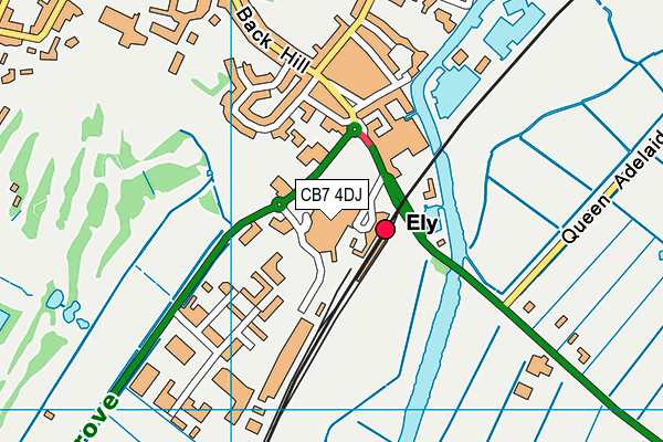 CB7 4DJ map - OS VectorMap District (Ordnance Survey) CB7 4DJ map - OS VectorMap District (Ordnance Survey)