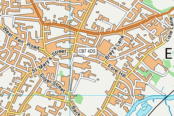 CB7 4DS map - OS VectorMap District (Ordnance Survey) CB7 4DS map - OS VectorMap District (Ordnance Survey)