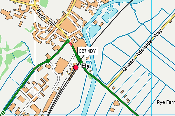 CB7 4DY map - OS VectorMap District (Ordnance Survey) CB7 4DY map - OS VectorMap District (Ordnance Survey)