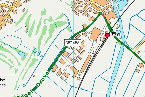 CB7 4EA map - OS VectorMap District (Ordnance Survey) CB7 4EA map - OS VectorMap District (Ordnance Survey)