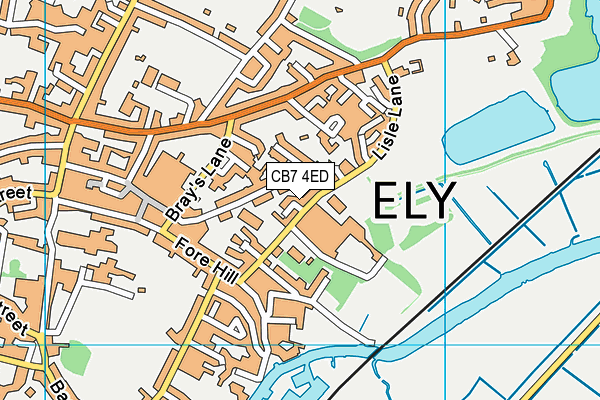 CB7 4ED map - OS VectorMap District (Ordnance Survey) CB7 4ED map - OS VectorMap District (Ordnance Survey)